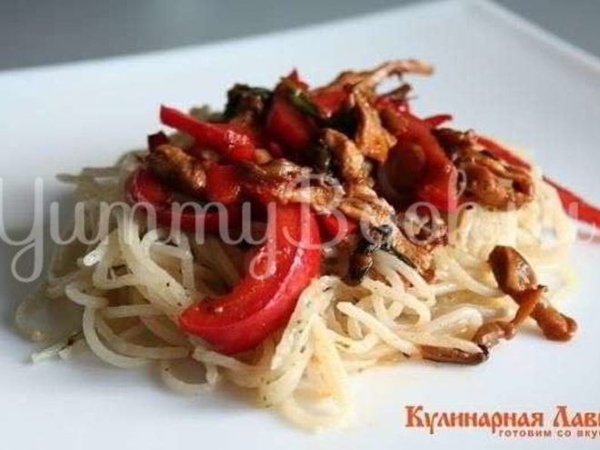 Рецепт спагетти с восточными нотками