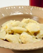 Манные клецки с киселем