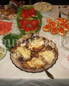 Антрекоты в духовке под сырной корочкой