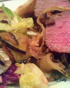 Говядина с грибами в тесте