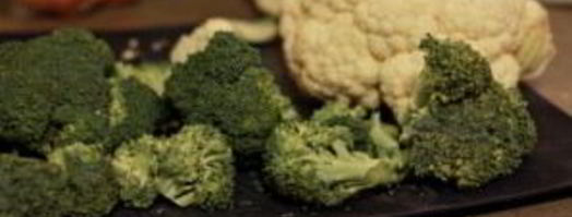 индейка с брокколи и цветной капустой. Шаг 2