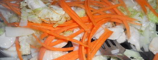 куриное филе тушеное с пекинской капустой. Шаг 2