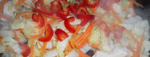 куриное филе тушеное с пекинской капустой. Шаг 3