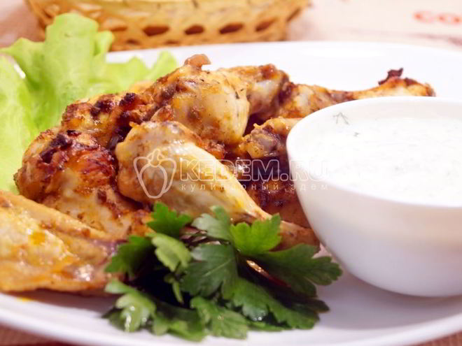 Рецепт куриных крылышек в духовке