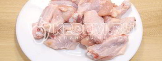 куриные крылышки в духовке. Шаг 3