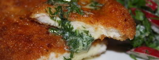 куриные отбивные в двойной панировке по-киевски. Шаг 10