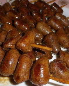 Куриные сердечки под пикантным соусом