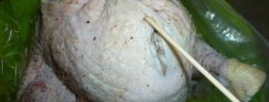 курица, фаршированная рисом и курагой. Шаг 6