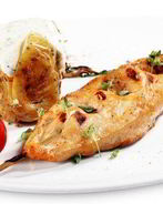 Курица на гриле в средиземноморском чесночном масле