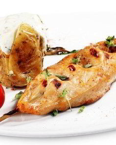 Курица на гриле в средиземноморском чесночном масле