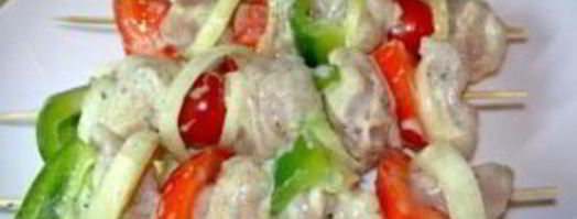 курица на шпажках с овощами. Шаг 7