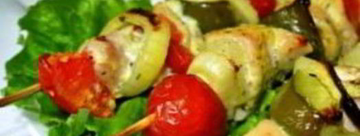 курица на шпажках с овощами. Шаг 9