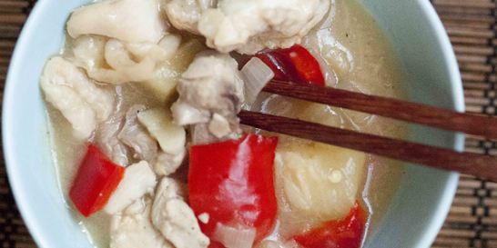 Курица с ананасами в мультиварке