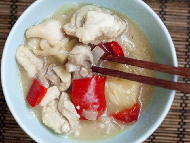 Рецепт курицы с ананасами в мультиварке