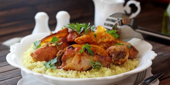 Курица с апельсинами