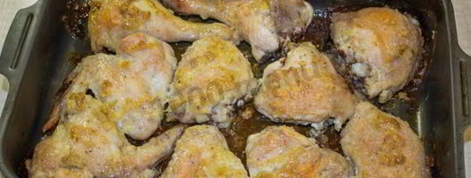 курица с чесноком в майонезе в духовке. Шаг 11