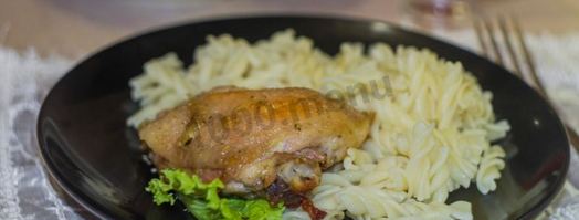 курица с чесноком в майонезе в духовке. Шаг 13