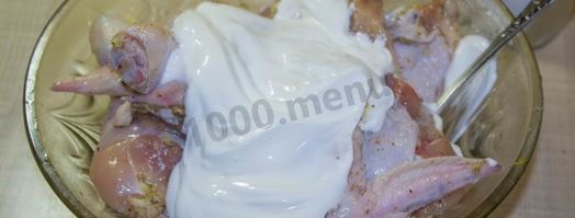 курица с чесноком в майонезе в духовке. Шаг 7