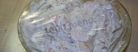 курица с чесноком в майонезе в духовке. Шаг 9