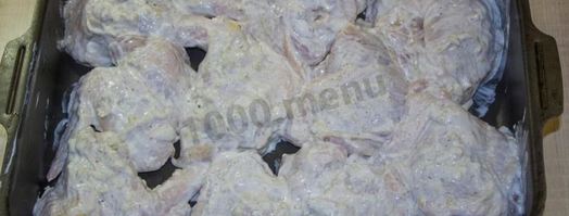 курица с чесноком в майонезе в духовке. Шаг 10