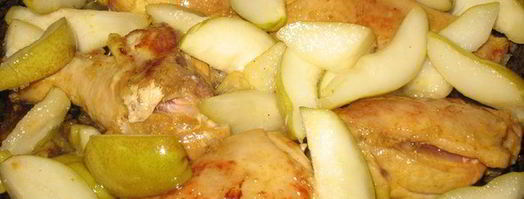 курица с грушами в медовом соусе. Шаг 5