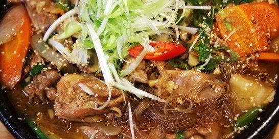 Курица с овощами по-корейски