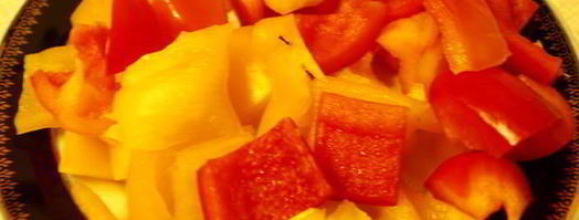 курица с перцем и ананасами в кисло-сладком соусе. Шаг 2