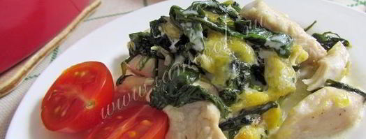 курица со шпинатом. Шаг 13