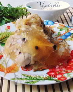 Курица в банке с желе