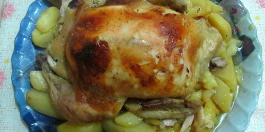 Курица в пакете