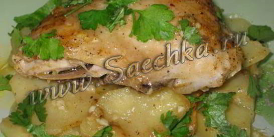 Курица в вине Кок-о-вен