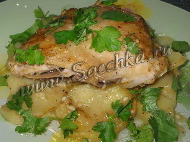 Рецепт курицы в вине кок-о-вен