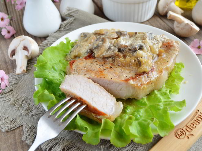 Рецепт мяса под грибочками