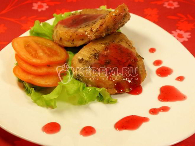 Рецепт мяса с брусничным соусом трепет желаний