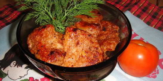 Отбивные из птицы по-студенчески
