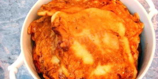 Отбивные из свинины жареные в кляре