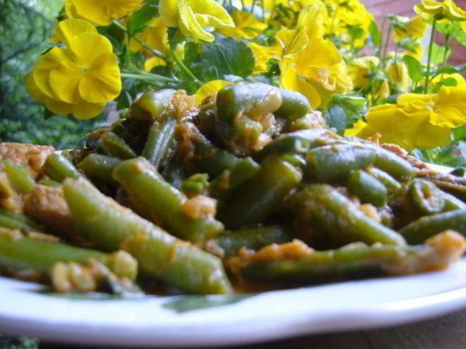 Рецепт паприкаша из курицы и зеленой фасоли