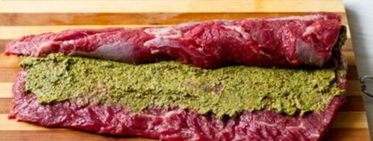 ростбиф с песто из базилика и вяленых томатов. Шаг 10