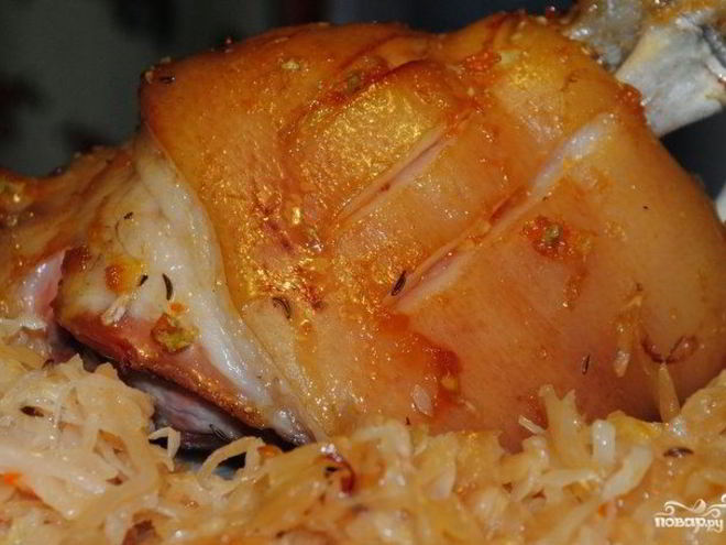 Рецепт свиной рульки по-немецки