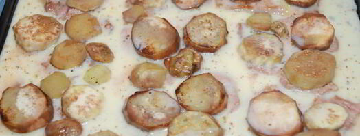 свинина с баклажанами, запеченные в омлете. Шаг 9