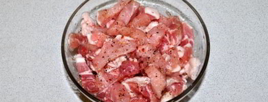 свинина в сырно-сметанном соусе. Шаг 2