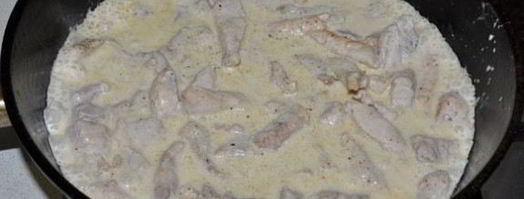 свинина в сырно-сметанном соусе. Шаг 4