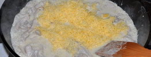 свинина в сырно-сметанном соусе. Шаг 5