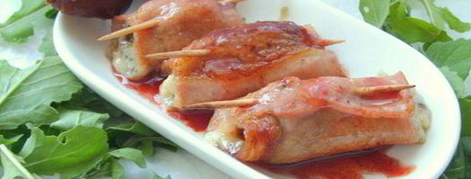 свиные рулетики с фаршированными финиками. Шаг 7