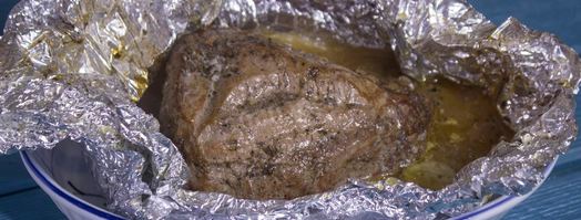 телятина в фольге запеченная в духовке. Шаг 13