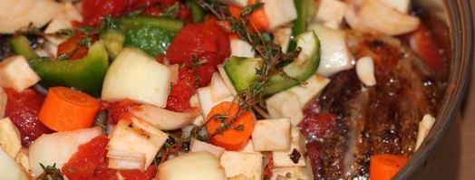 томленые бараньи голяшки с овощным соусом. Шаг 10