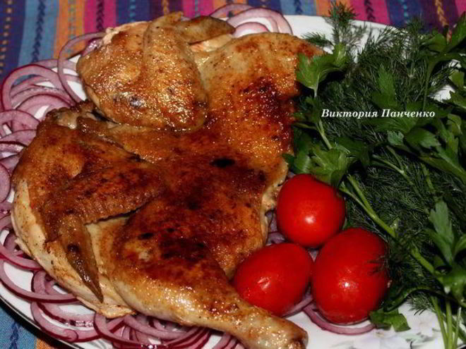 Рецепт цыпленка табака