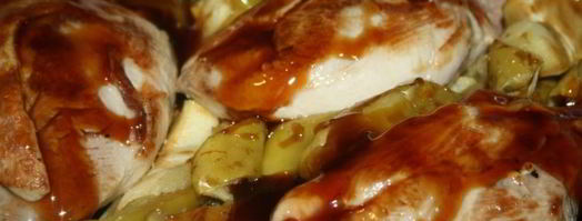 утиные грудки с яблоками. Шаг 5