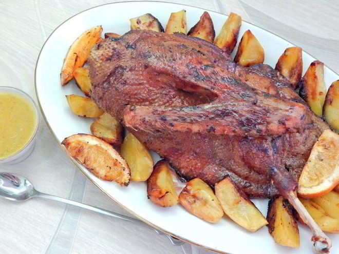 Рецепт утки в апельсиновом маринаде