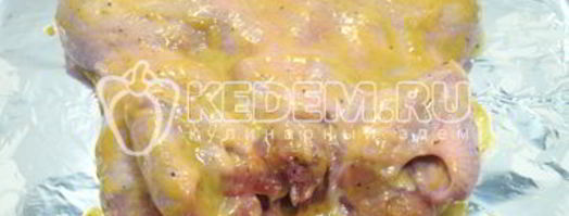 запеченный цыпленок с медово-горчичной корочкой. Шаг 6